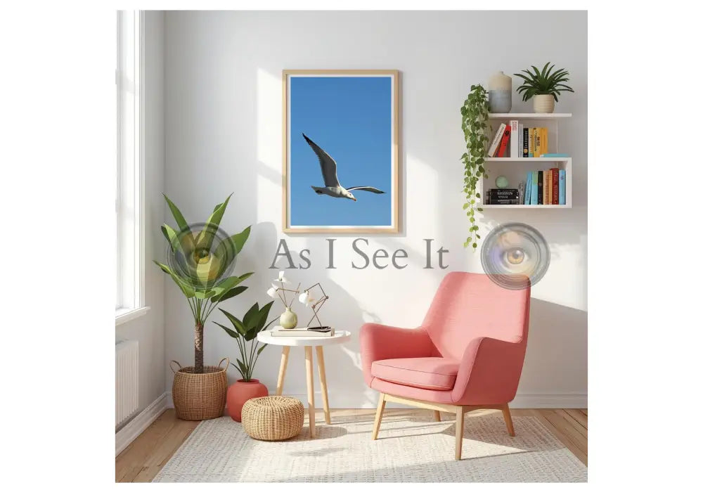 Cutting Through Blue WhiteWall App Product