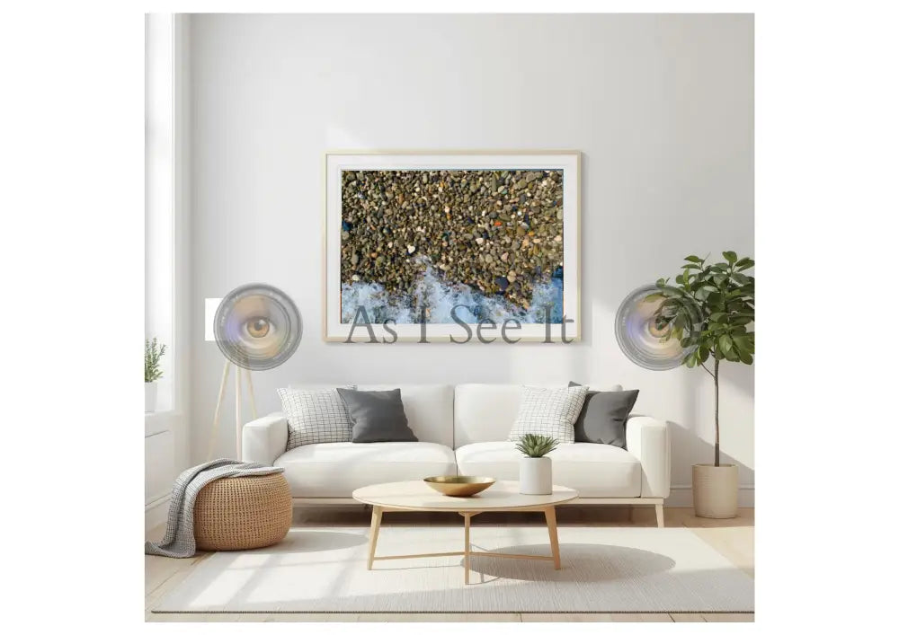Those Unforgettable Pebbles WhiteWall App Product